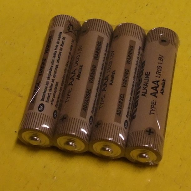 4 batterier str. AAA